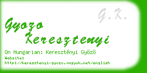 gyozo keresztenyi business card